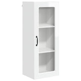 Wall Glass Cabinet PORTO High Gloss White 40 x 31 x 100 cm 885449