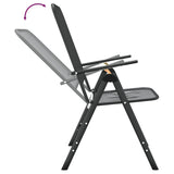 Folding Chairs 2 pcs Expanded Metal Mesh Anthracite 317340