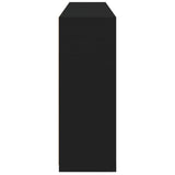 Sideboard Black Engineered wood, Glass Large Sideboard 3209143