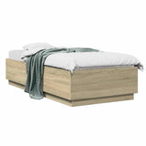 Bed Frame Sonoma Oak 80 x 200 cm Engineered Wood 3429654