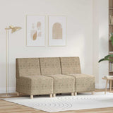 Modular Sofa Unit Armless 3 pcs Light Grey 55 x 74 x 82 cm 3399833