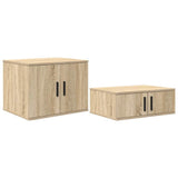 Storage Bed Frame with Storage Sonoma Oak 90 cm Engineered Wood 3335583