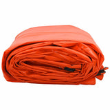 Tarpaulin 650g / m Orange 3 x 3 m Canvas with PVC Coating 42017778