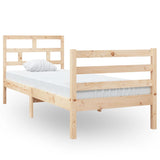 Bed Frame without Mattress 75x190 cm Small Single Small Single Solid Wood 3101243
