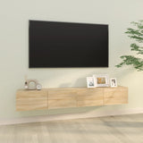 Wall TV Cabinets 2 pcs Sonoma Oak 100x30x30 cm Engineered Wood 804547