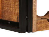 Wine Rack Brown 60 x 45 x 33 cm Solid Rough Mango Wood 4104754