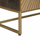 Highboard Brass 53.5 x 30 x 95 cm 42020074