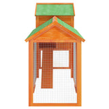 Chicken Coop Brown 193x65x117 cm Solid Wood Pine 172232