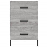 Bedside Cabinet Grey Sonoma 40x40x66 cm Engineered Wood 827674