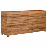 Raised Bed 150x40x72 cm Recycled Teak Wood and Steel 47429