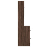 Kitchen Cabinet Brown Oak 35x50x180 cm Engineered Wood 840764