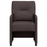 Dining Chairs with Wheels 2 pcs Dark brown 57 x 67 x 95 cm 42017851