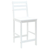 Dining Chairs 2 pcs White 40 x 47.5 x 99.5 cm Solid Rubber Wood 42020471
