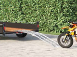 Motorcycle Ramp Folding Silver 180 x 28 x 5 cm Aluminium 42021088
