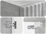 Wall-mounted Bathroom Cabinet Concrete Grey 33 x 34.5 x 160 cm 890645
