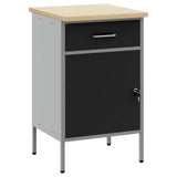 Work Bench with Drawer with Lock Black and Grey 50 x 55 x 85 cm 4103462