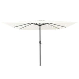Garden Parasol Sand 295 x 295 x 245 cm Polyester and Steel 42003660