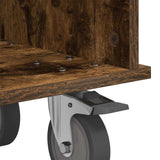 TV Stand Smoked Oak 37 x 35 x 35 cm Engineered Wood 891052