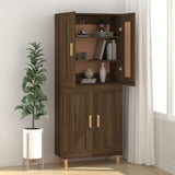 Sideboard Brown Oak 69.5x34x90 cm Engineered Wood 817341