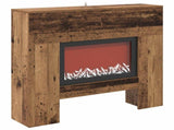 Electric Fireplace Old Wood 100 x 24.5 x 90 cm Engineered wood 8020766