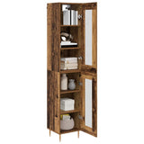 Highboard 2 pcs Old Wood Glass 3415746