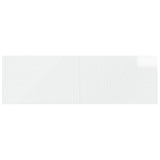 Wall-Mounted Headboard HAARLEM High Gloss White Engineered Wood 896949