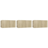 5 Piece TV Cabinet Set Sonoma Oak Engineered Wood 3114424