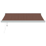 Automatic Retractable Awning Brown 350x250 cm 3215729