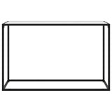 Console Table White 120x35x75 cm Tempered Glass 322817