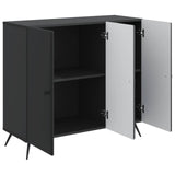 Sideboard Black 89 x 34.5 x 80 cm Engineered Wood 895566