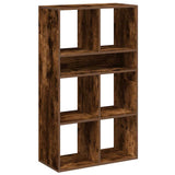 Book Cabinet Smoked Oak 66x31x112 cm Engineered Wood 860305