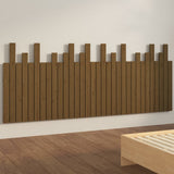 Wall Headboard Honey Brown 204x3x80 cm Solid Wood Pine 824781