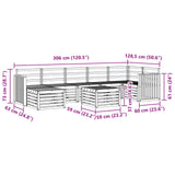 Outdoor Sofa Set 8 pcs Natural Solid Acacia Wood 3375204