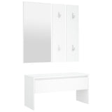 Hallway Furniture Set White Engineered Wood 3082053