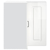 Kitchen Wall Corner Cabinet "Kalmar" High Gloss White Engineered Wood 853619