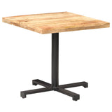 Bistro Table Square 80x80x75 cm Rough Mango Wood 320268
