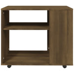 ZNTS Side Table Brown Oak 70x35x55 cm Engineered Wood 815107
