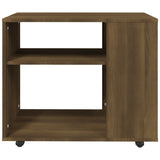 ZNTS Side Table Brown Oak 70x35x55 cm Engineered Wood 815107