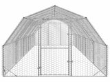 Chicken Run 2.5x10x2.25 m Galvanised Steel 3328519