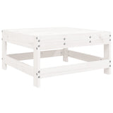 7 Piece Garden Sofa Set White Solid Wood Pine 3250909