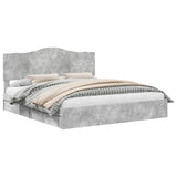 Storage Bed Concrete Grey 180 x 200 cm Engineered Wood 3413481