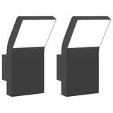 Outdoor LED Wall Lights 2pcs Black Die-cast Aluminium 4006269
