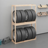 Tire Rack 120x40x180 cm Solid Wood Pine 825003