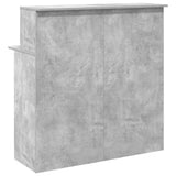 Reception Desk Concrete Grey 100x50x103.5 cm Engineered Wood 859027