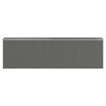 Garden Shed Light Grey 192x689x223 cm Galvanised Steel 3147444