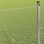 Hexagon Fence Silver 1 x 50 m Galvanised steel 42005719