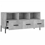 TV Cabinet Concrete Grey 102x36x50 cm Engineered Wood 829048