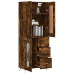 Highboard Smoked Oak 69.5x34x180 cm Engineered Wood 3199918