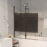 Folding Shower Enclosure ESG 100x140 cm Black 150741