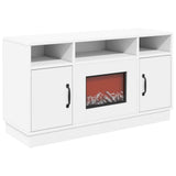 Electric Fireplace White 100 x 33 x 55 cm Engineered wood 8020991